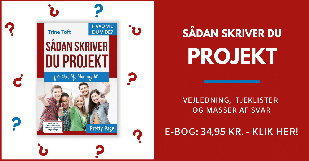 Sådan skriver du projekt