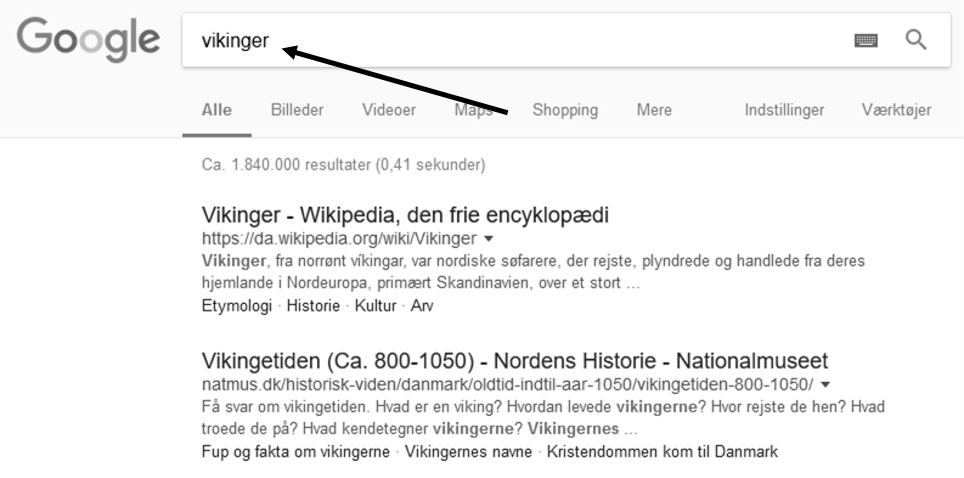 Google - Brug minus