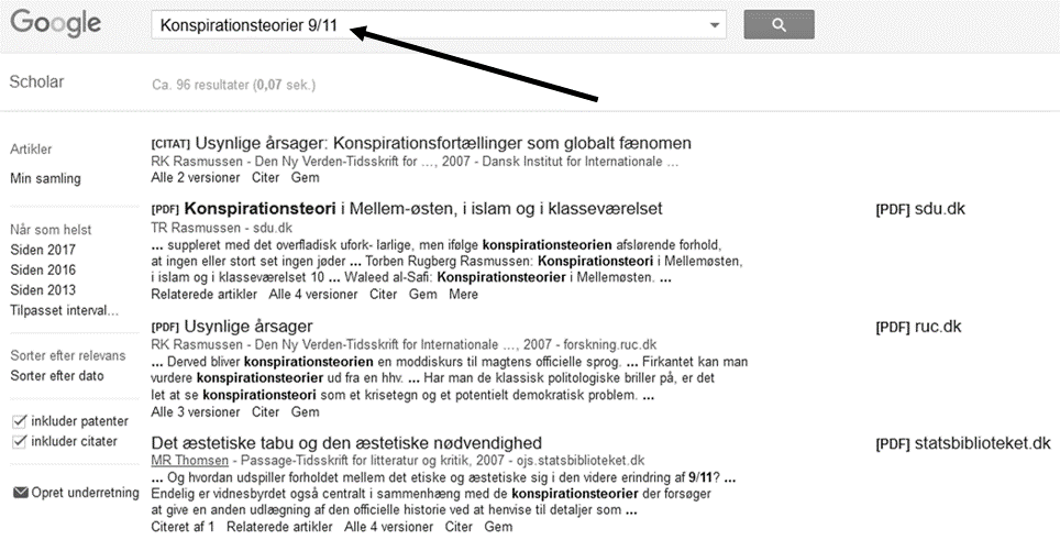 Google Scholar - Sådan søger du
