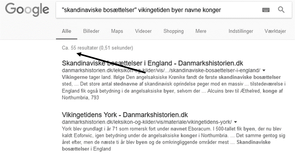 Google - Skriv flere ord