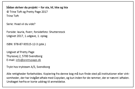 Eksempel på en kolofon