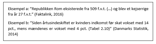 Refencer og kildehenvisninger - citat