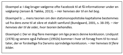 Refencer og kildehenvisninger - tekstreference